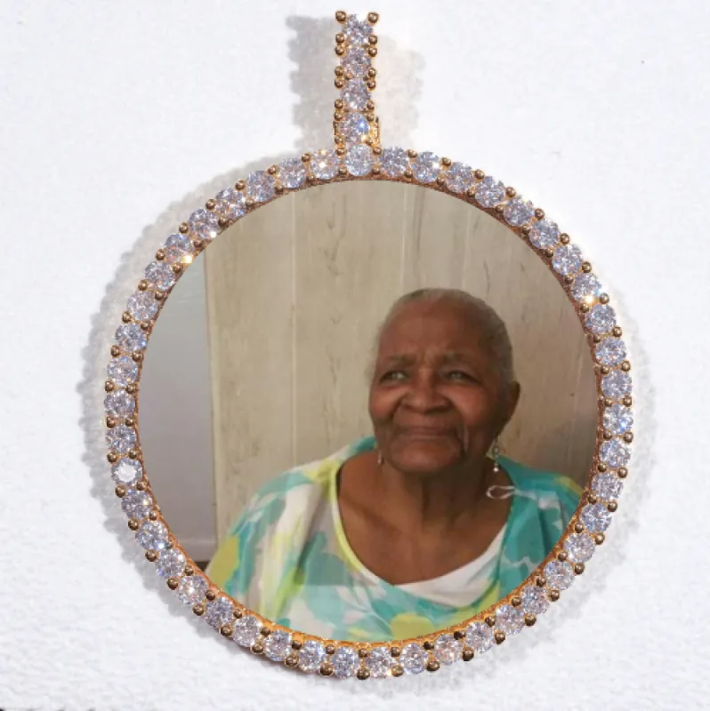 LARGE 3D CIRCLE CUSTOM PICTURE PENDANT sold by The GUU Shop