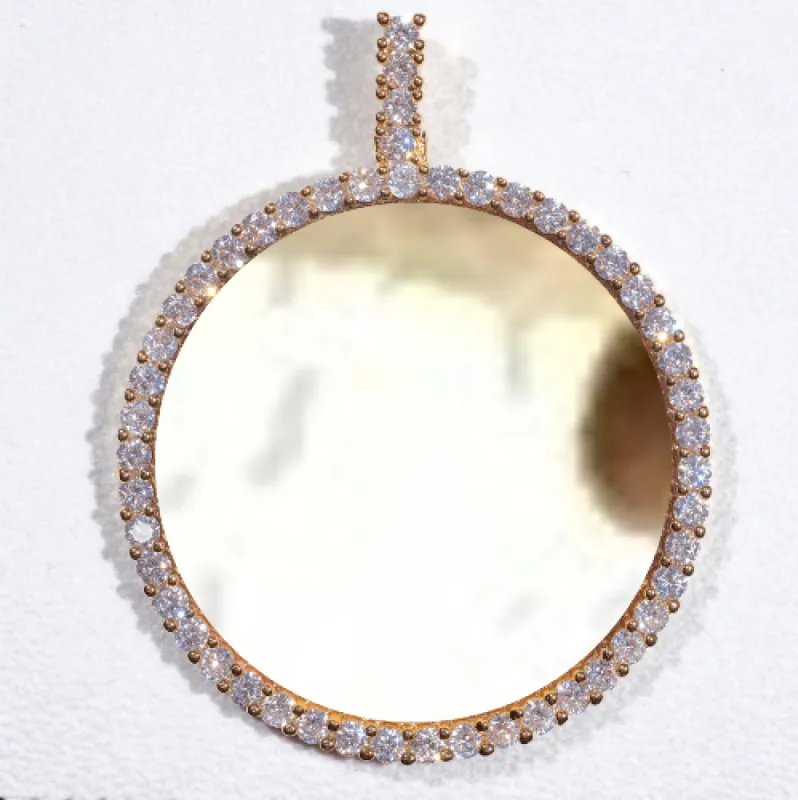 LARGE 3D CIRCLE CUSTOM PICTURE PENDANT sold by The GUU Shop