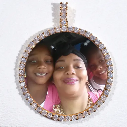 LARGE 3D CIRCLE CUSTOM PICTURE PENDANT sold by The GUU Shop