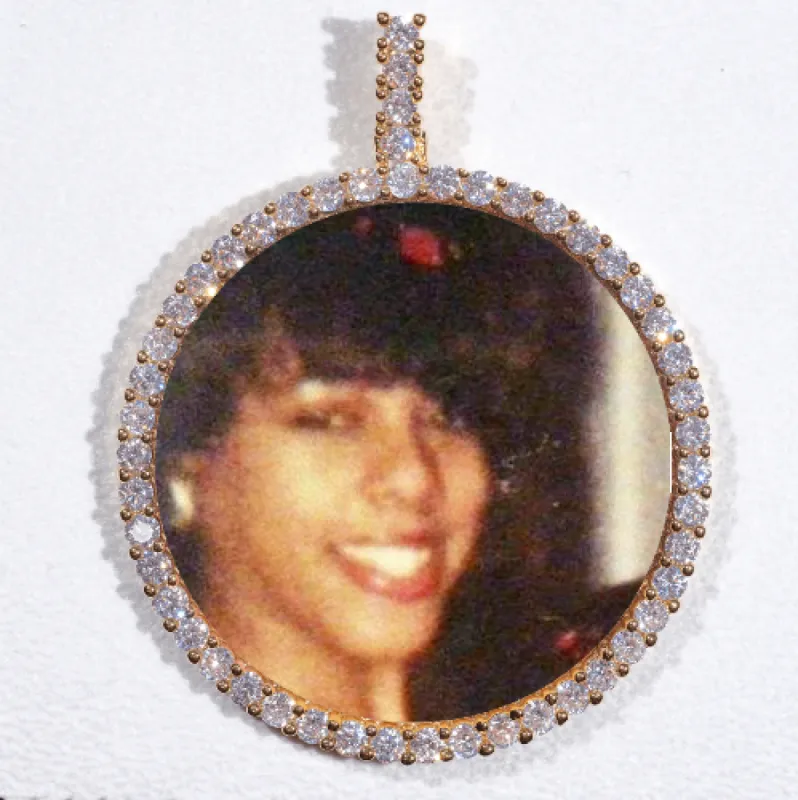 LARGE 3D CIRCLE CUSTOM PICTURE PENDANT sold by The GUU Shop