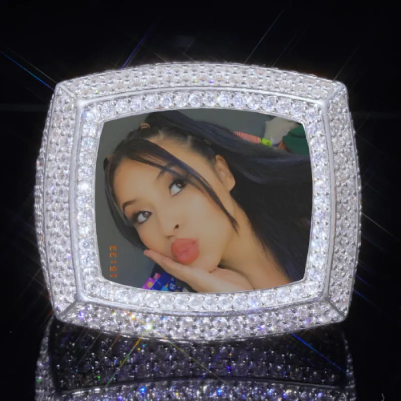 3D CUSTOM PICTURE ICED RING sold by The GUU Shop