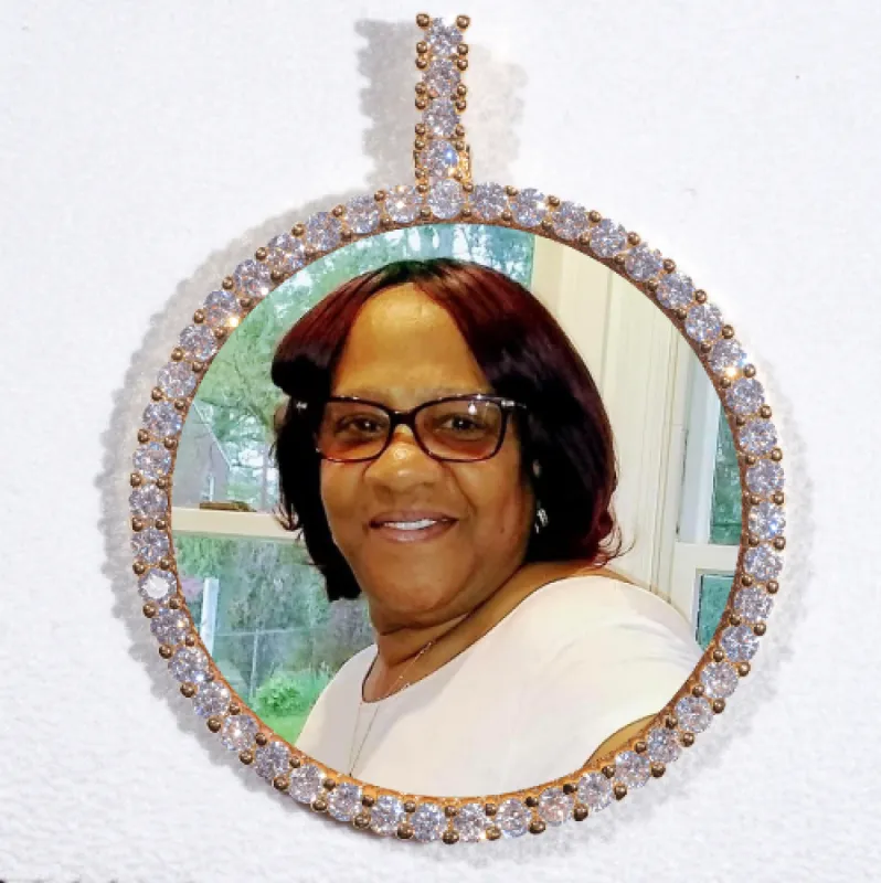 LARGE 3D CIRCLE CUSTOM PICTURE PENDANT sold by The GUU Shop