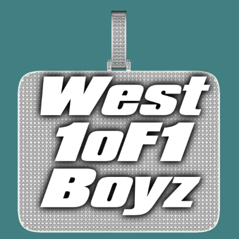 CUSTOM LETTER NECKLACE 3D BIG SQUARE sold by The GUU Shop