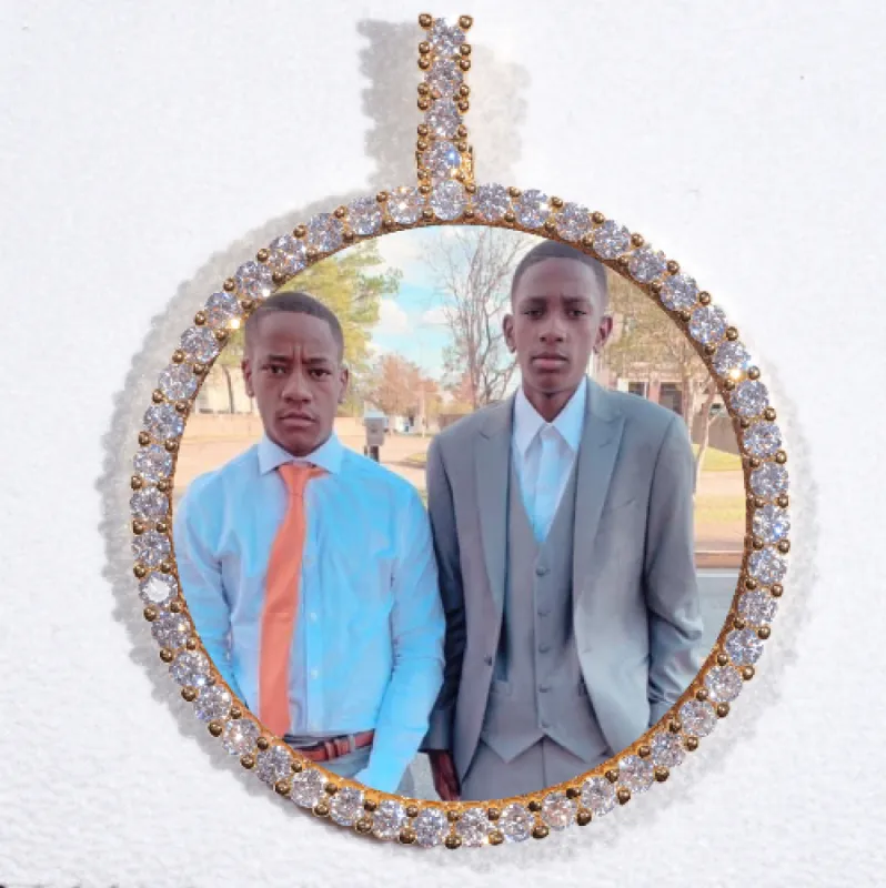 LARGE 3D CIRCLE CUSTOM PICTURE PENDANT sold by The GUU Shop