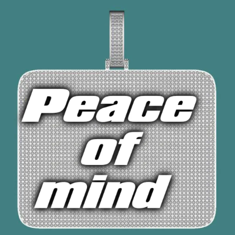 CUSTOM LETTER NECKLACE 3D BIG SQUARE sold by The GUU Shop