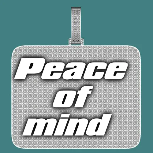 CUSTOM LETTER NECKLACE 3D BIG SQUARE sold by The GUU Shop