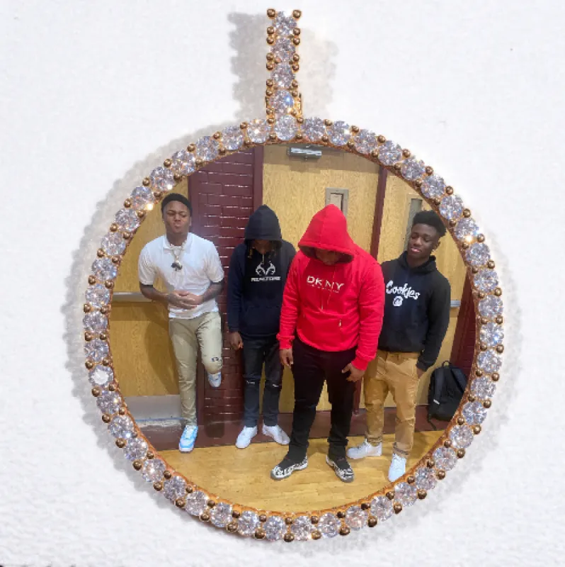 LARGE 3D CIRCLE CUSTOM PICTURE PENDANT sold by The GUU Shop