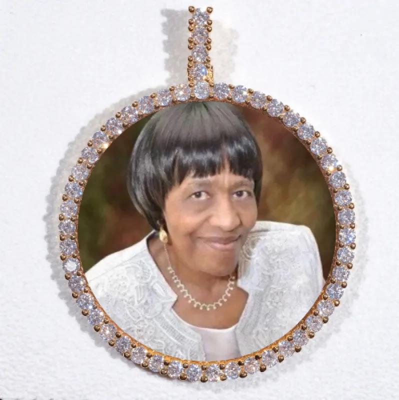 LARGE 3D CIRCLE CUSTOM PICTURE PENDANT sold by The GUU Shop