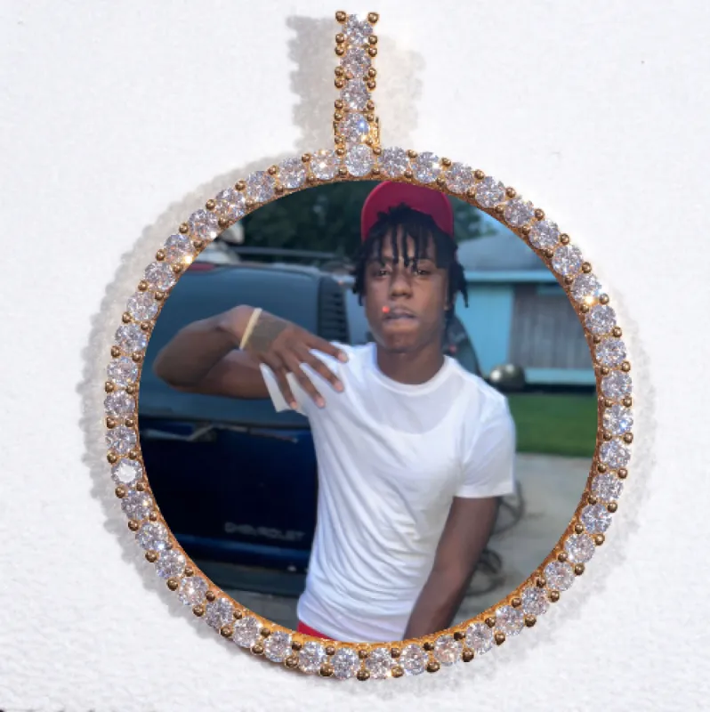 LARGE 3D CIRCLE CUSTOM PICTURE PENDANT sold by The GUU Shop