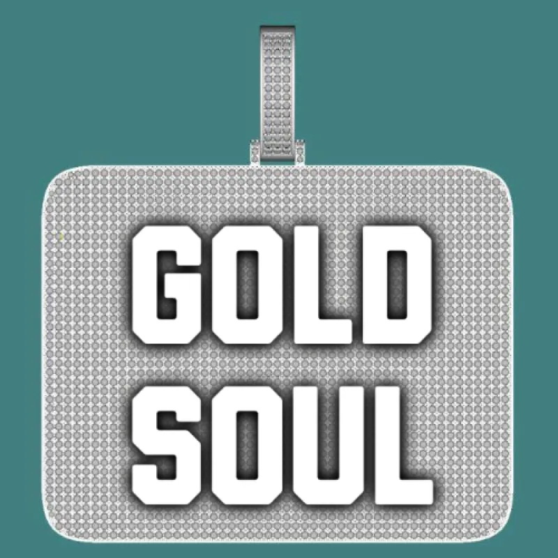 CUSTOM LETTER NECKLACE 3D BIG SQUARE sold by The GUU Shop