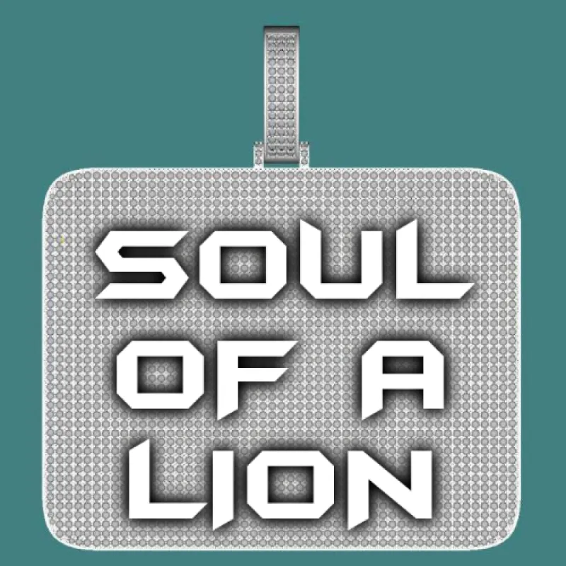 CUSTOM LETTER NECKLACE 3D BIG SQUARE sold by The GUU Shop