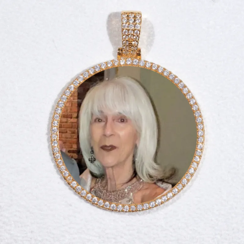 MEDIUM 3D CIRCLE CUSTOM PICTURE PENDANT sold by The GUU Shop