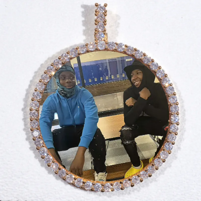 LARGE 3D CIRCLE CUSTOM PICTURE PENDANT sold by The GUU Shop