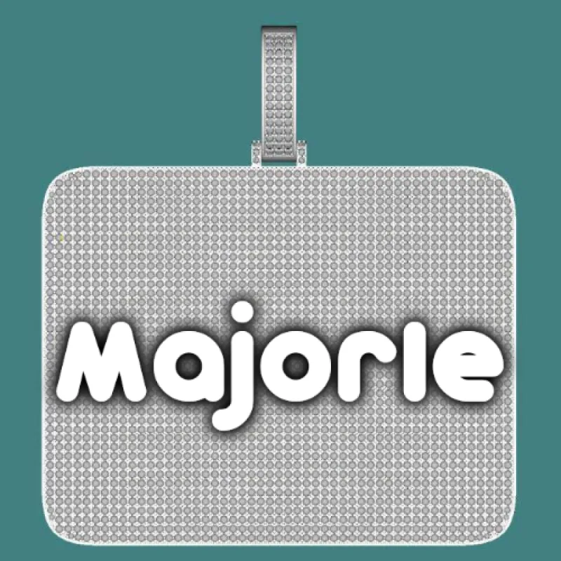 CUSTOM LETTER NECKLACE 3D BIG SQUARE sold by The GUU Shop