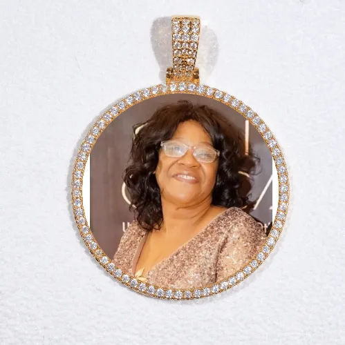 MEDIUM 3D CIRCLE CUSTOM PICTURE PENDANT sold by The GUU Shop