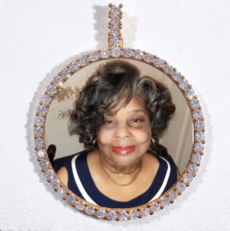 LARGE 3D CIRCLE CUSTOM PICTURE PENDANT sold by The GUU Shop