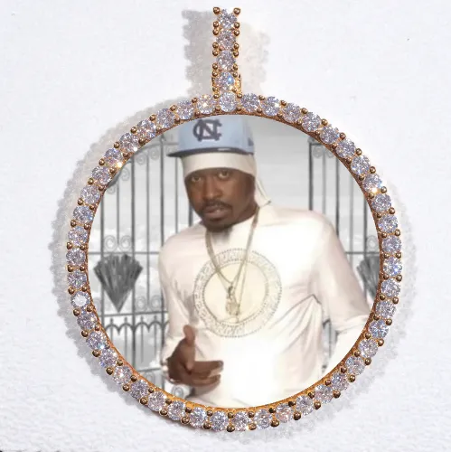 LARGE 3D CIRCLE CUSTOM PICTURE PENDANT sold by The GUU Shop