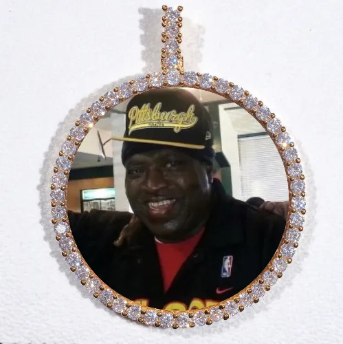 LARGE 3D CIRCLE CUSTOM PICTURE PENDANT sold by The GUU Shop