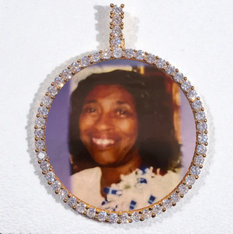 LARGE 3D CIRCLE CUSTOM PICTURE PENDANT sold by The GUU Shop