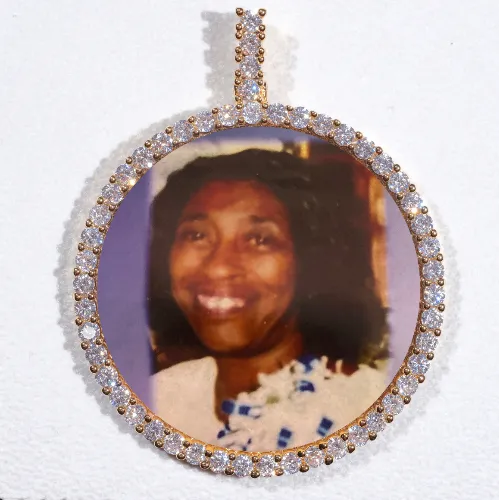 LARGE 3D CIRCLE CUSTOM PICTURE PENDANT sold by The GUU Shop