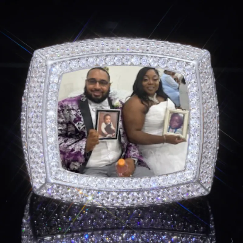 3D CUSTOM PICTURE ICED RING sold by The GUU Shop