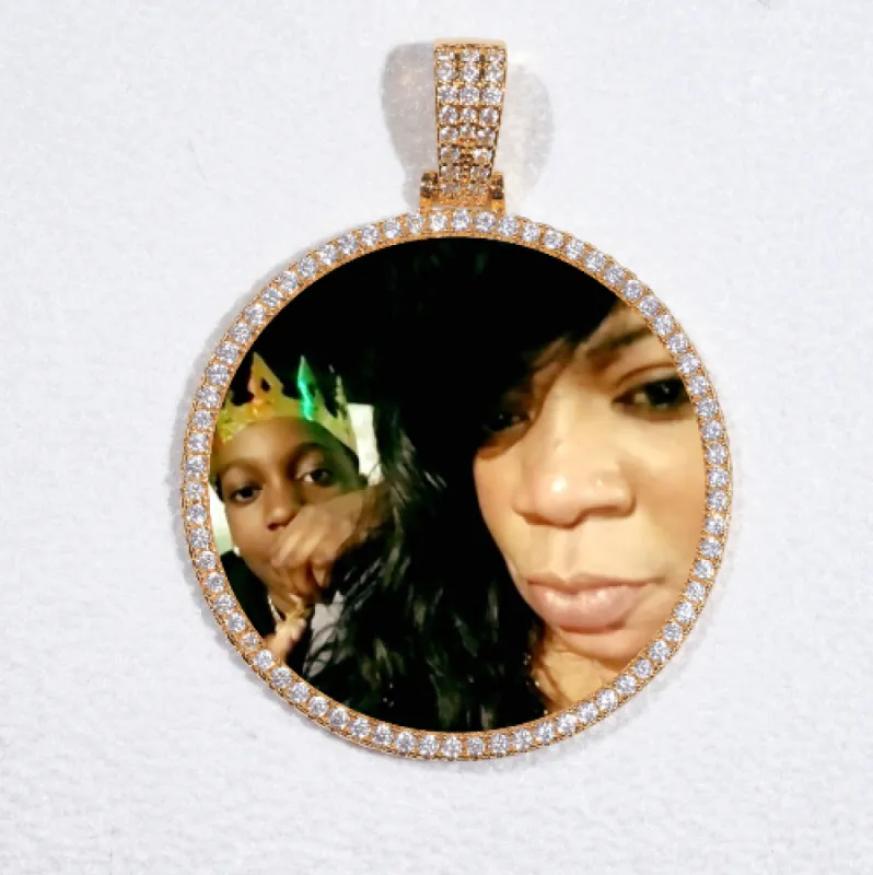 MEDIUM 3D CIRCLE CUSTOM PICTURE PENDANT sold by The GUU Shop