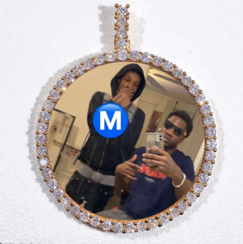 LARGE 3D CIRCLE CUSTOM PICTURE PENDANT sold by The GUU Shop