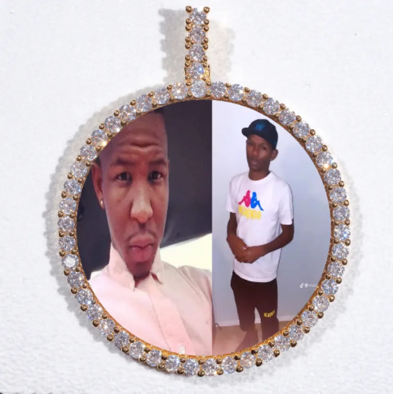 LARGE 3D CIRCLE CUSTOM PICTURE PENDANT sold by The GUU Shop