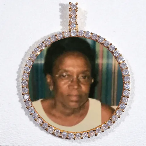 LARGE 3D CIRCLE CUSTOM PICTURE PENDANT sold by The GUU Shop