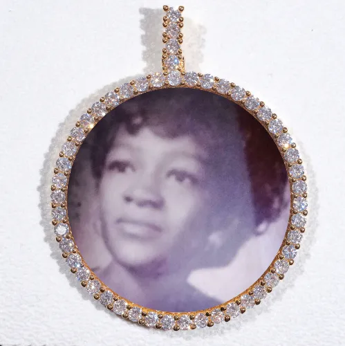 LARGE 3D CIRCLE CUSTOM PICTURE PENDANT sold by The GUU Shop