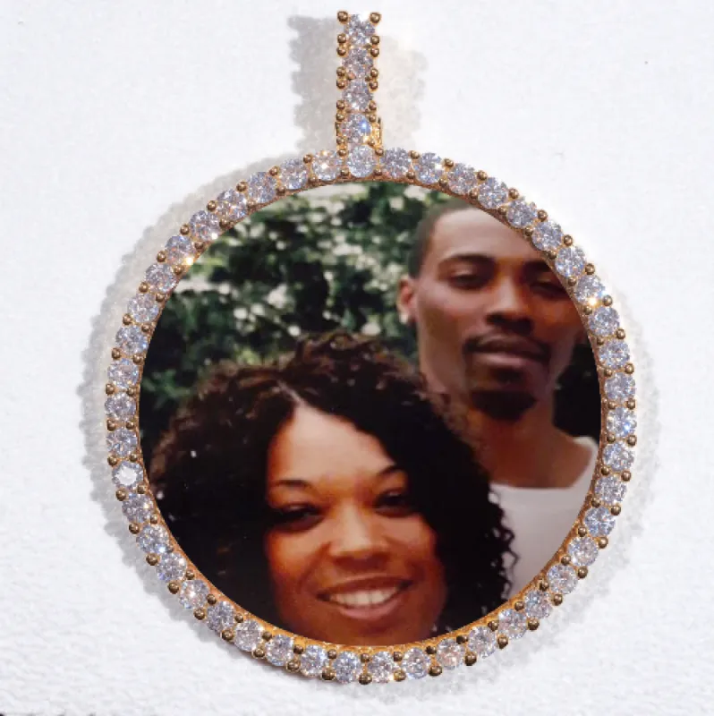 LARGE 3D CIRCLE CUSTOM PICTURE PENDANT sold by The GUU Shop