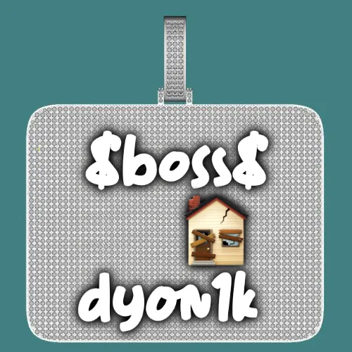 CUSTOM LETTER NECKLACE 3D BIG SQUARE sold by The GUU Shop