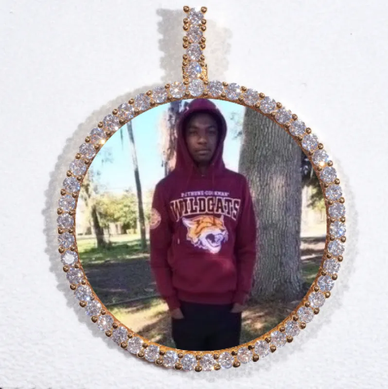 LARGE 3D CIRCLE CUSTOM PICTURE PENDANT sold by The GUU Shop