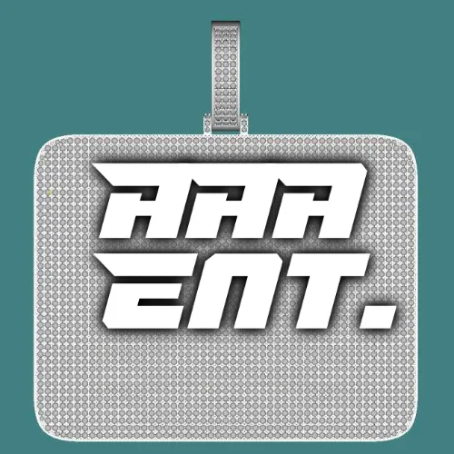 CUSTOM LETTER NECKLACE 3D BIG SQUARE sold by The GUU Shop