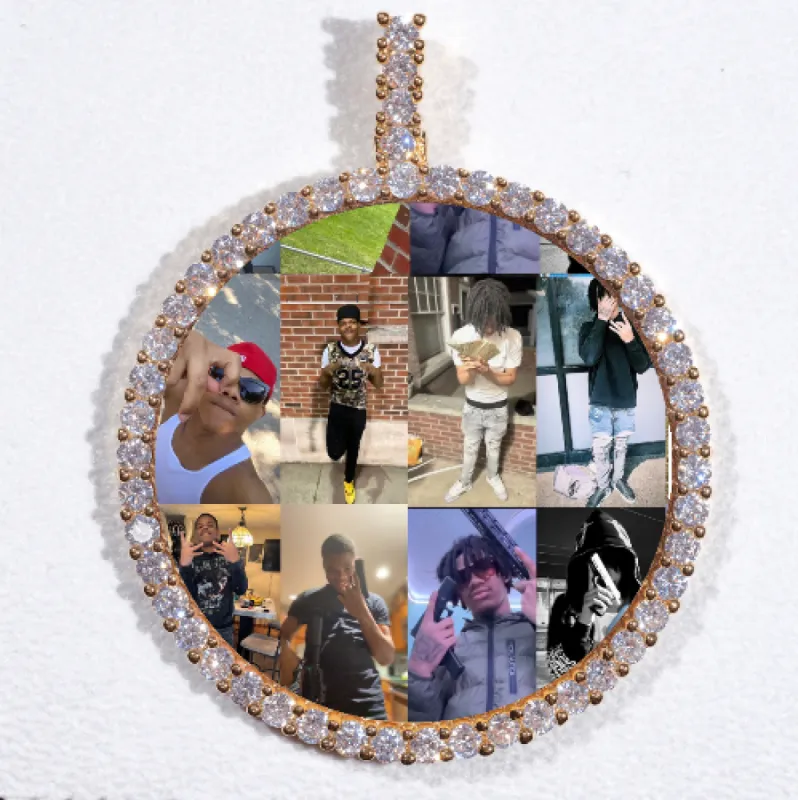LARGE 3D CIRCLE CUSTOM PICTURE PENDANT sold by The GUU Shop