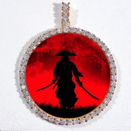 LARGE 3D CIRCLE CUSTOM PICTURE PENDANT sold by The GUU Shop