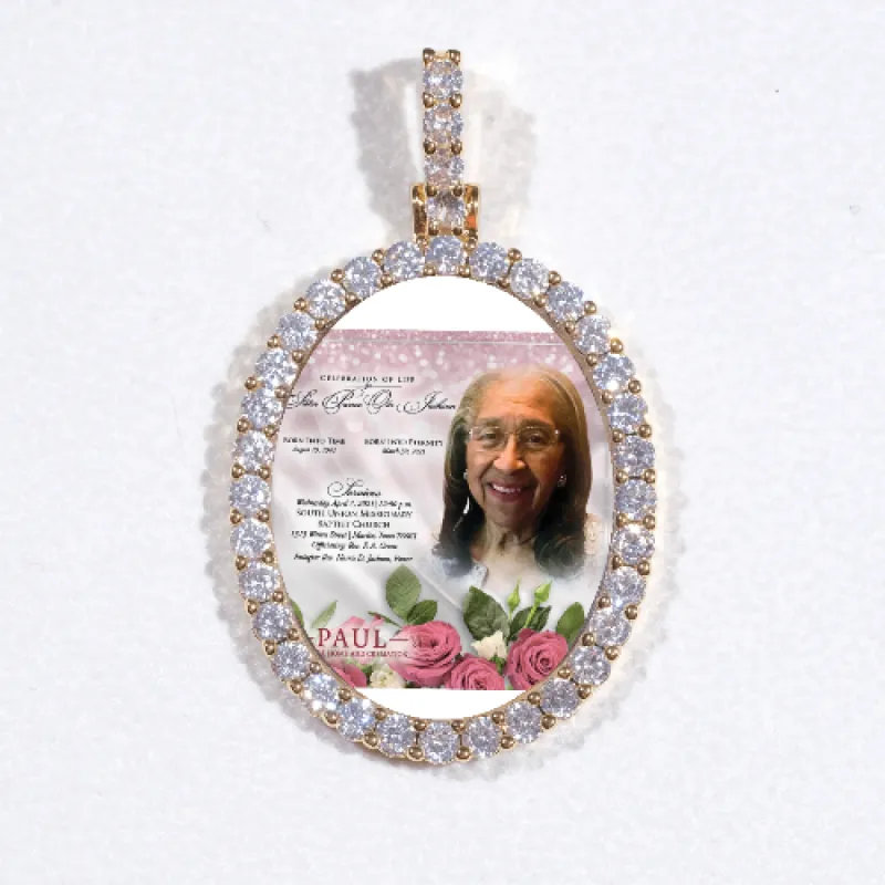 3D Oval Custom Picture Pendant sold by The GUU Shop