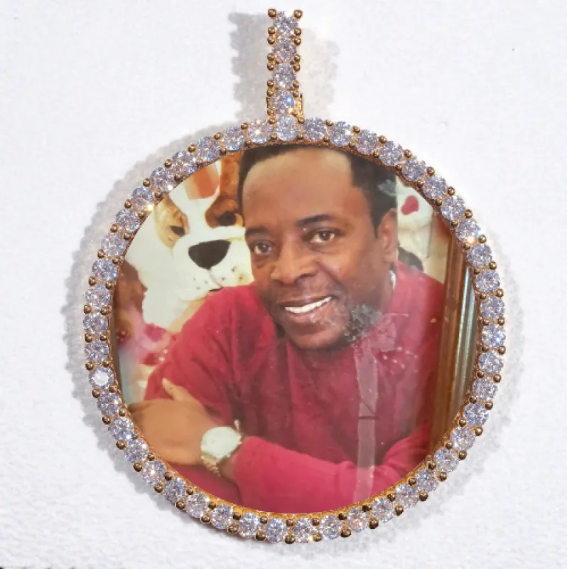 LARGE 3D CIRCLE CUSTOM PICTURE PENDANT sold by The GUU Shop