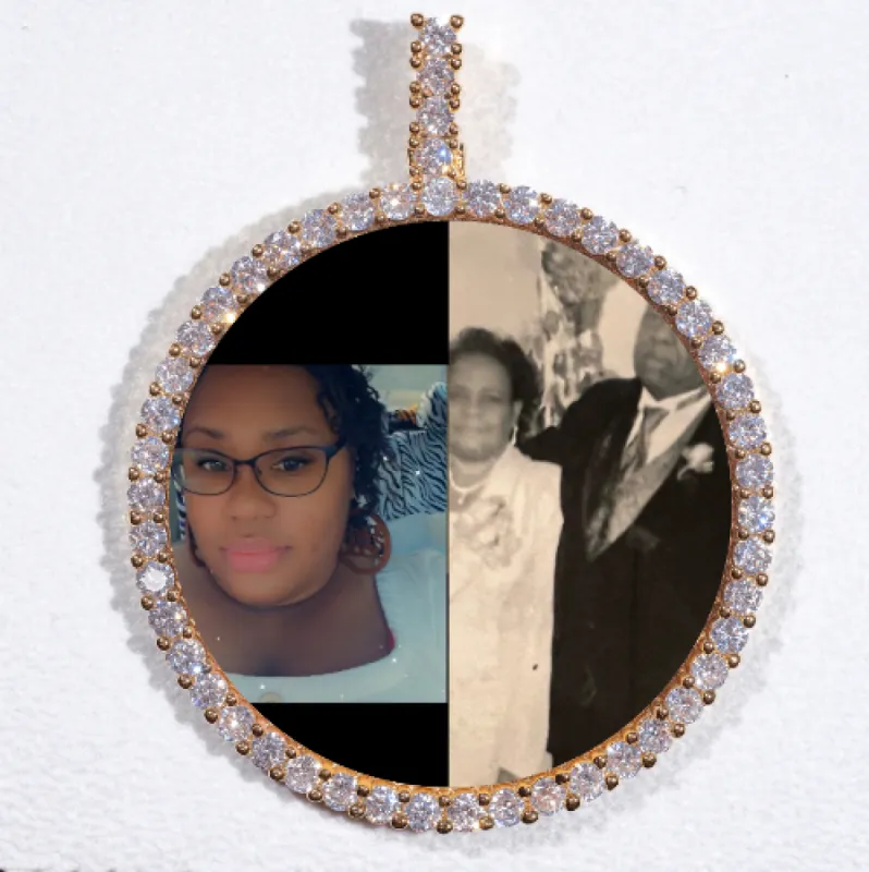 LARGE 3D CIRCLE CUSTOM PICTURE PENDANT sold by The GUU Shop