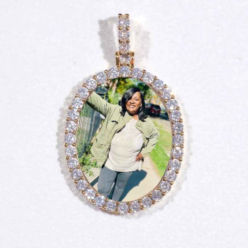 3D Oval Custom Picture Pendant sold by The GUU Shop