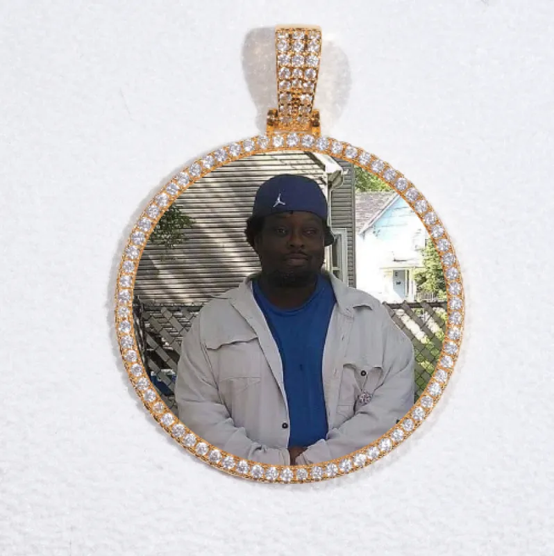 MEDIUM 3D CIRCLE CUSTOM PICTURE PENDANT sold by The GUU Shop