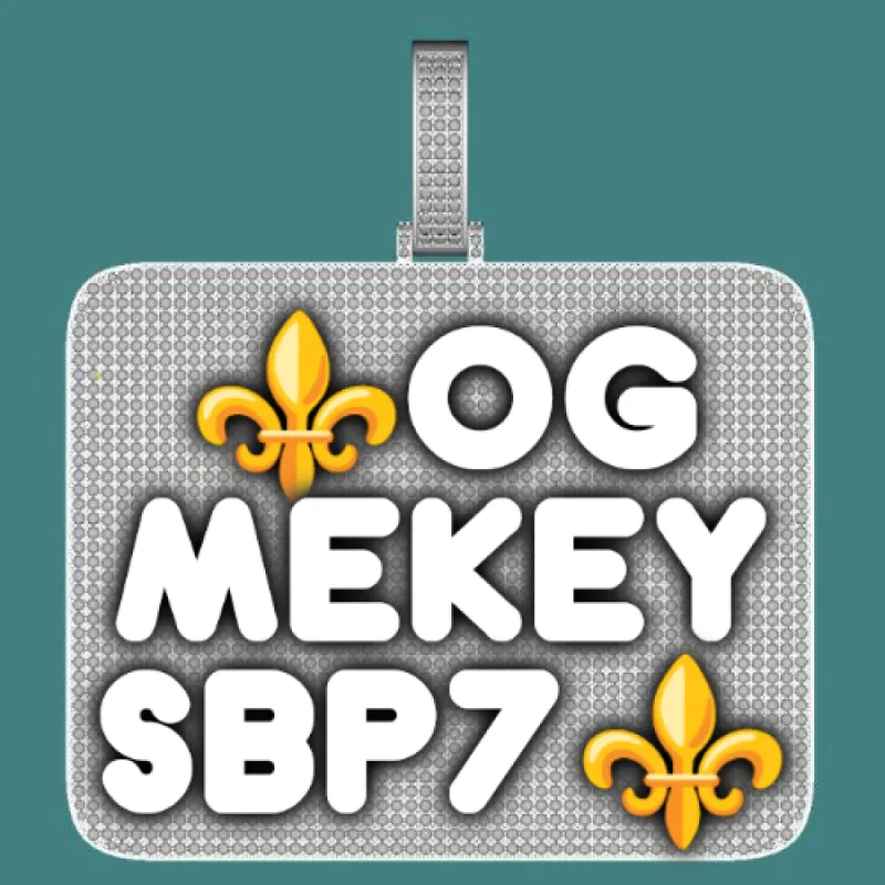 CUSTOM LETTER NECKLACE 3D BIG SQUARE sold by The GUU Shop