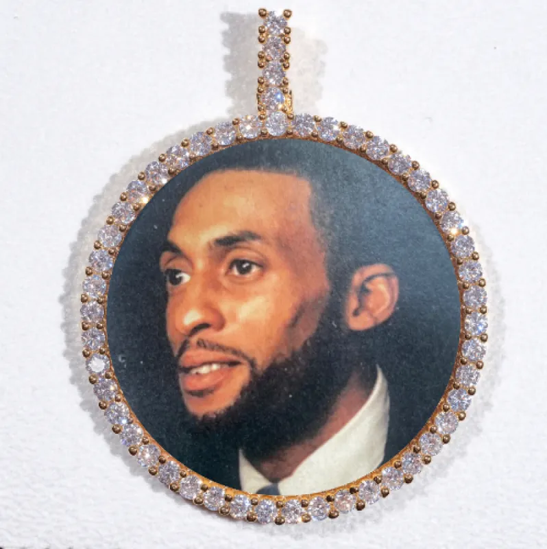 LARGE 3D CIRCLE CUSTOM PICTURE PENDANT sold by The GUU Shop