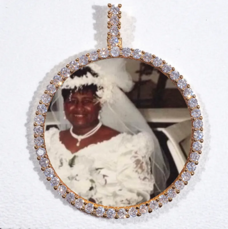 LARGE 3D CIRCLE CUSTOM PICTURE PENDANT sold by The GUU Shop