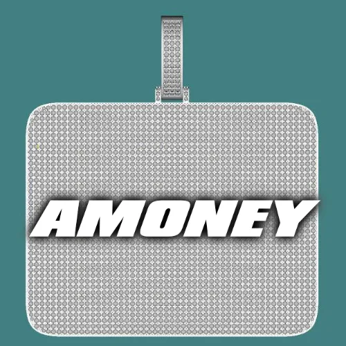 CUSTOM LETTER NECKLACE 3D BIG SQUARE sold by The GUU Shop