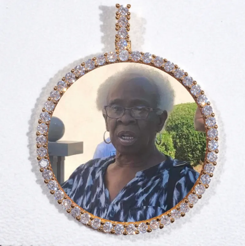 LARGE 3D CIRCLE CUSTOM PICTURE PENDANT sold by The GUU Shop