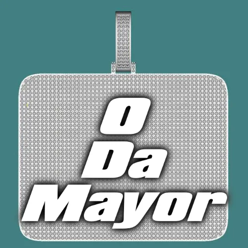 CUSTOM LETTER NECKLACE 3D BIG SQUARE sold by The GUU Shop