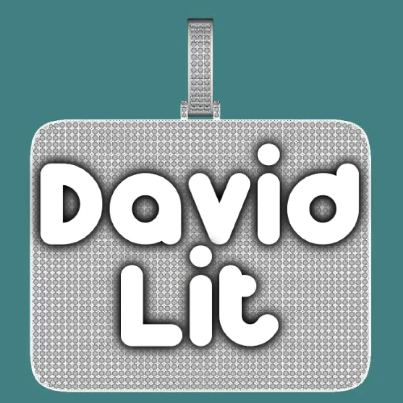 CUSTOM LETTER NECKLACE 3D BIG SQUARE sold by The GUU Shop