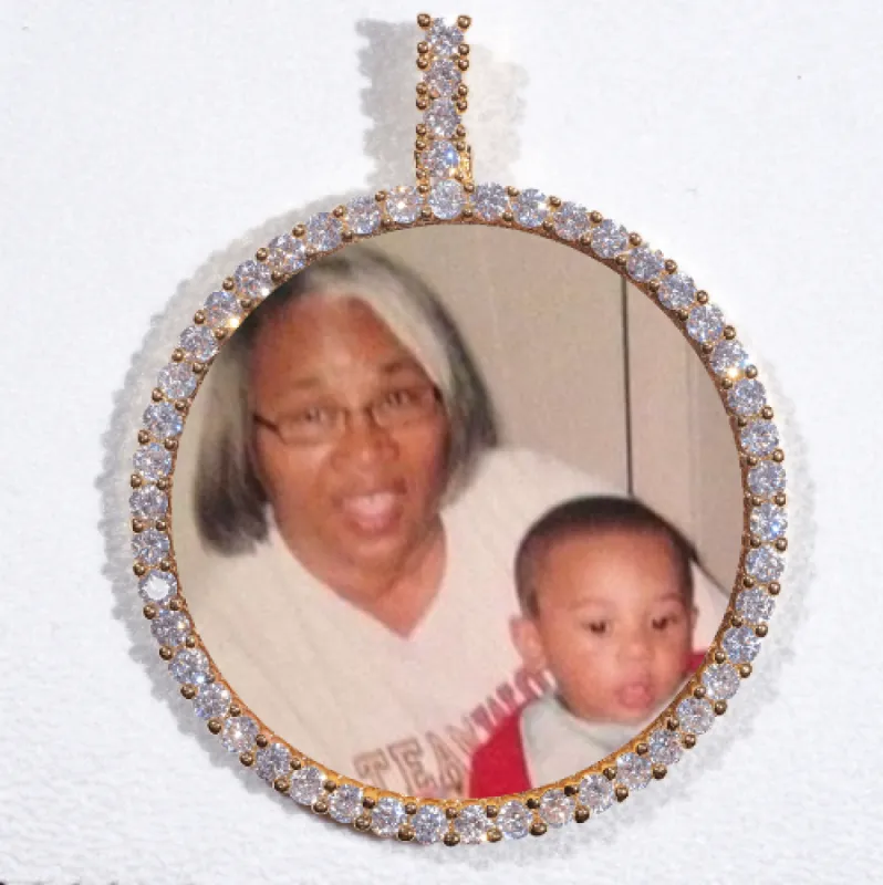 LARGE 3D CIRCLE CUSTOM PICTURE PENDANT sold by The GUU Shop