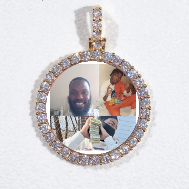 3D CIRCLE CUSTOM PICTURE PENDANT SMALL SIZE sold by The GUU Shop
